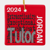 Tutor Extraordinaire CUSTOM Keramikornament (Vorderseite)