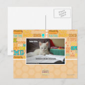 Tutor Kitty Postkarte (Vorne/Hinten)