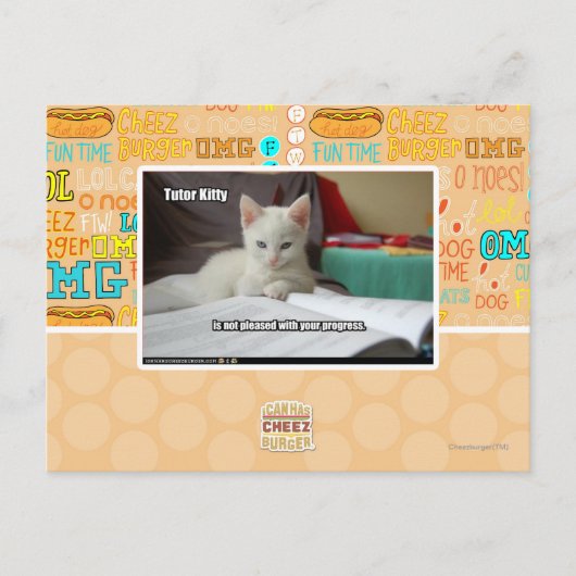 Tutor Kitty Postkarte (Vorderseite)