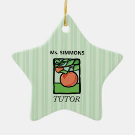 Tutor, Lehrer Danke, Apple Keramik Ornament