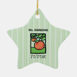 Tutor, Lehrer Danke, Apple Keramik Ornament