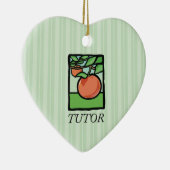 Tutor, Lehrer Danke, Apple Keramik Ornament (Rechts)