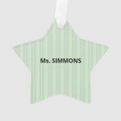 Tutor, Lehrer Danke, Apple Ornament (Rückseite)