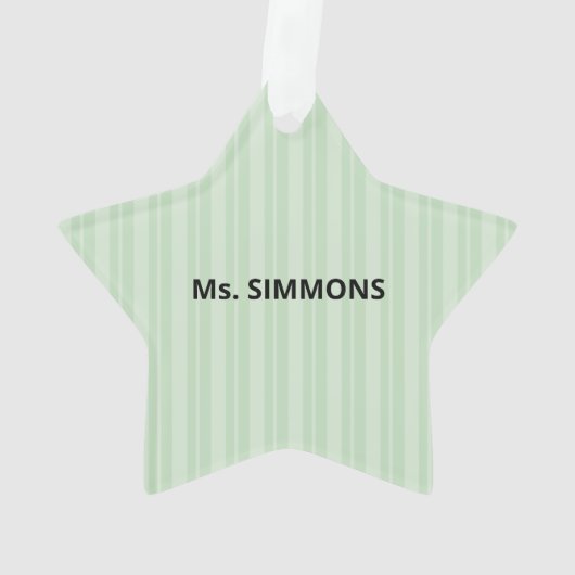 Tutor, Lehrer Danke, Apple Ornament (Rückseite)