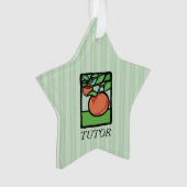 Tutor, Lehrer Danke, Apple Ornament (Vorderseite)