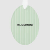 Tutor, Lehrer Danke, Apple Ornament (Rückseite)