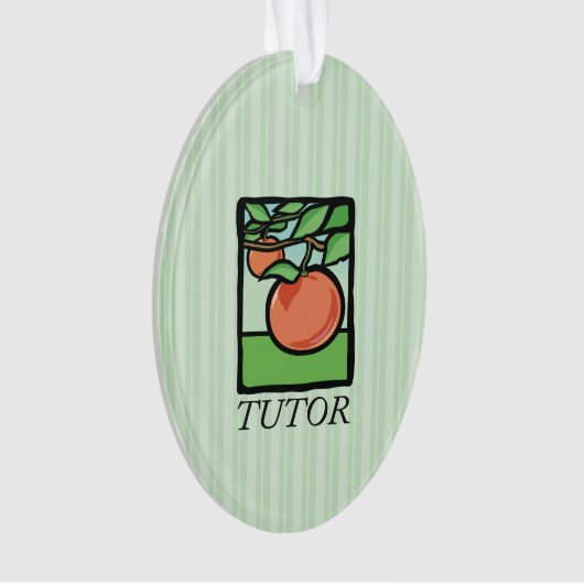 Tutor, Lehrer Danke, Apple Ornament (Vorderseite)