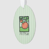 Tutor, Lehrer Danke, Apple Ornament (Vorderseite)