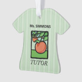 Tutor, Lehrer Danke, Apple Ornament (Vorderseite)