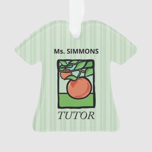 Tutor, Lehrer Danke, Apple Ornament (Vorderseite)