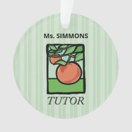 Tutor, Lehrer Danke, Apple Ornament