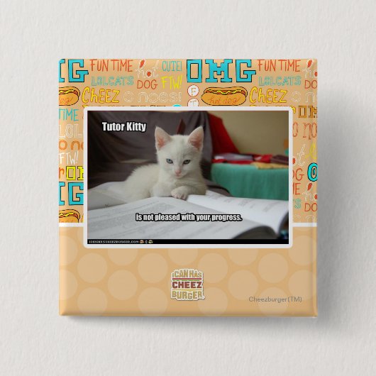 Tutor-Miezekatze Button (Vorderseite)