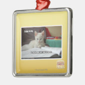 Tutor-Miezekatze Ornament Aus Metall (Links)