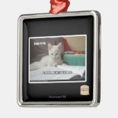 Tutor-Miezekatze Ornament Aus Metall (Links)