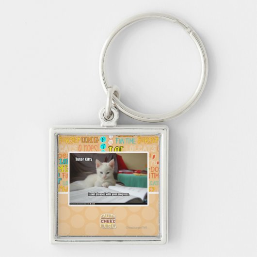 Tutor-Miezekatze Schlüsselanhänger (Vorne)