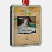 Tutor-Miezekatze Silbernes Ornament (Rechts)