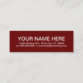 TUTOR-Mod-Quadrate Mini Visitenkarte (Rückseite)