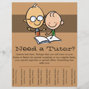 Tutor Nachhilfe Werbeabriss Flyer