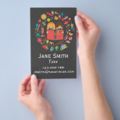 Tutor oder Lehrer für Kinder Flyer (Handgriff)