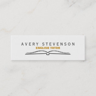 Tutor Open Book Mini Visitenkarte