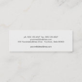 Tutor Open Book Mini Visitenkarte (Rückseite)