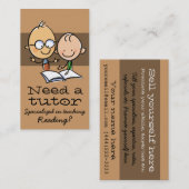 Tutor-Privatunterricht-Lehrerlesemathematik Visitenkarte (Vorne/Hinten)