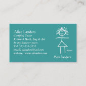 Tutor-Strichmännchen Visitenkarte (Vorderseite)