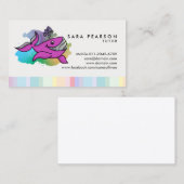 Tutor Tuition Tutoring Cartoon Whale Visitenkarte (Vorne/Hinten)