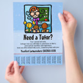 Tutor.Tutoring.Benutzerdefinierter Text/Farbe Flyer (Hand)