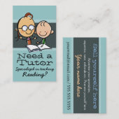 Tutor.Tutoring.Teacher.Learning Specialist.gr Visitenkarte (Vorne/Hinten)