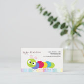 Tutor-Visitenkarte für Niedliche Raupe Visitenkarte (Stehend Vorderseite)