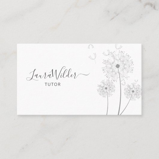 Tutor-Visitenkarte Visitenkarte (Vorderseite)