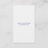 Tutor-Visitenkarte Visitenkarte (Rückseite)