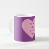 Tutoren sind Hübsches Cooles Herz Kaffeetasse (Vorderseite Links)