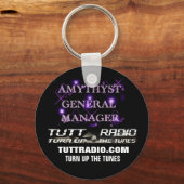 Tutt Radio Amythyst Schlüsselanhänger (Vorderseite)