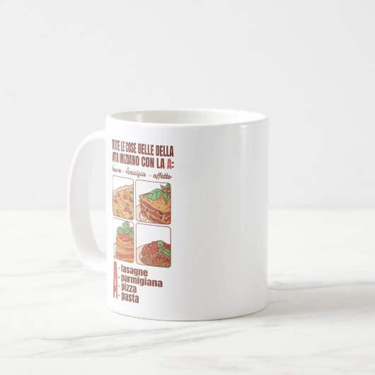 TUTTE LE COSE BELLE DELLA VITA INIZIANO CON LA A KAFFEETASSE (Vorderseite Links)