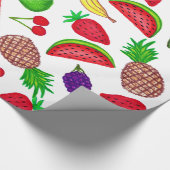 Tutti fruchtige Hand gezeichnete Geschenkpapier (Ecke)