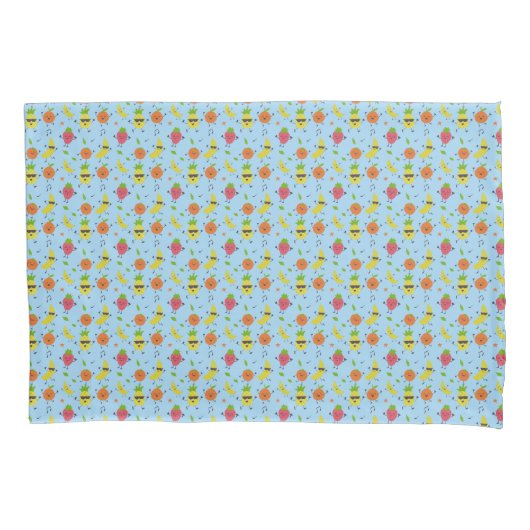 Tutti Fruitti Birthday Pattern Cute Fruits Baby Kissenbezug (Vorderseite)
