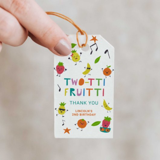 Tutti Fruitti Geburtstag Custom Niedlich Frucht Geschenkanhänger