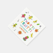 Tutti Fruitti Geburtstag Custom Niedlich Frucht Serviette (Ecke)