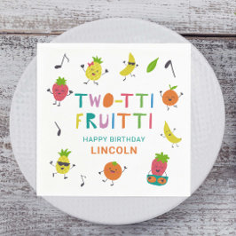 Tutti Fruitti Geburtstag Custom Niedlich Frucht Serviette