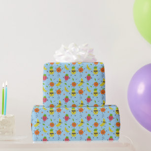 Tutti Fruitti Geburtstagsmuster Süße Früchte Geschenkpapier