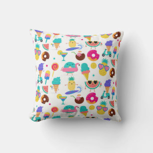 Tutti Fruitti Sommer-Fruchteis-Leckereien Kissen