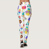 Tutti Fruitti Summer Obsteis Creme Leckereien Leggings (Rückseite)