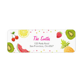 Tutti-frutti Anschrift Etikett Frucht Picnic Fruit
