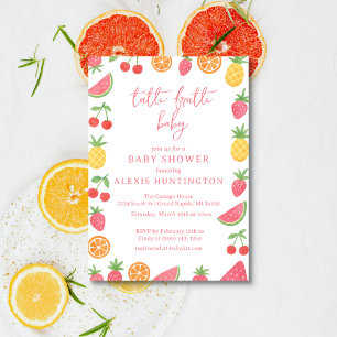 Tutti Frutti Baby Shower Einladung