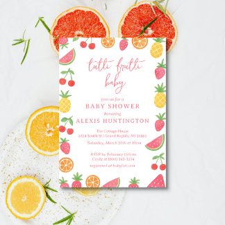 Tutti Frutti Baby Shower Einladung