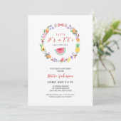 Tutti Frutti Babydusche, Sommer-Tropendusche Einladung (Stehend Vorderseite)