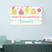 Tutti Frutti Birthday Banner Sweet One (Messeveranstaltung)
