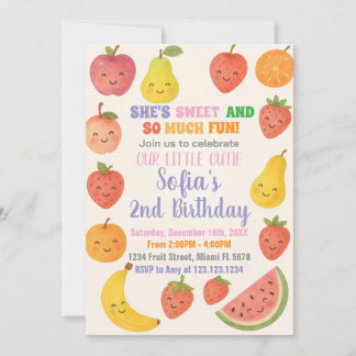 Tutti Frutti Einladung zum Geburtstag